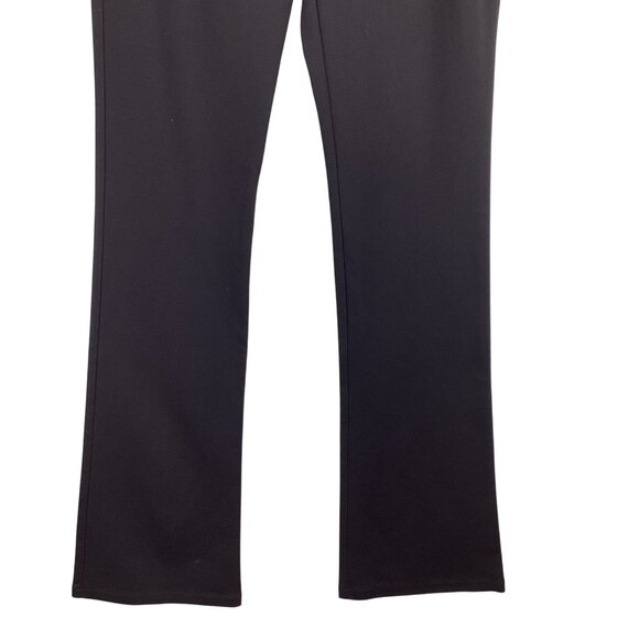 Theory Pants Size 6 Black Briella Craze Flare Trousers Stretch Pockets - Picture 3 of 9